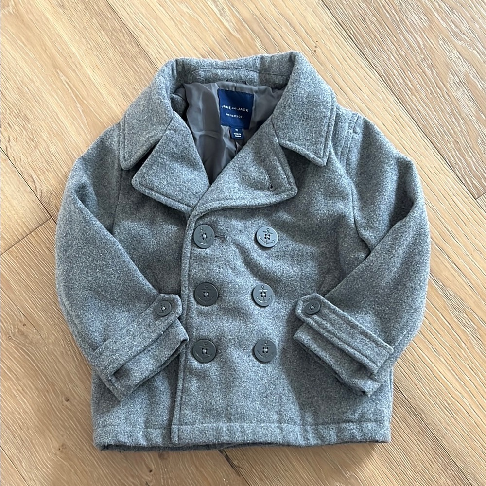 Stylish Gray Kids Peacoat